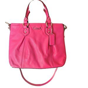 💗 Coach Colette Pink Leather Satchel